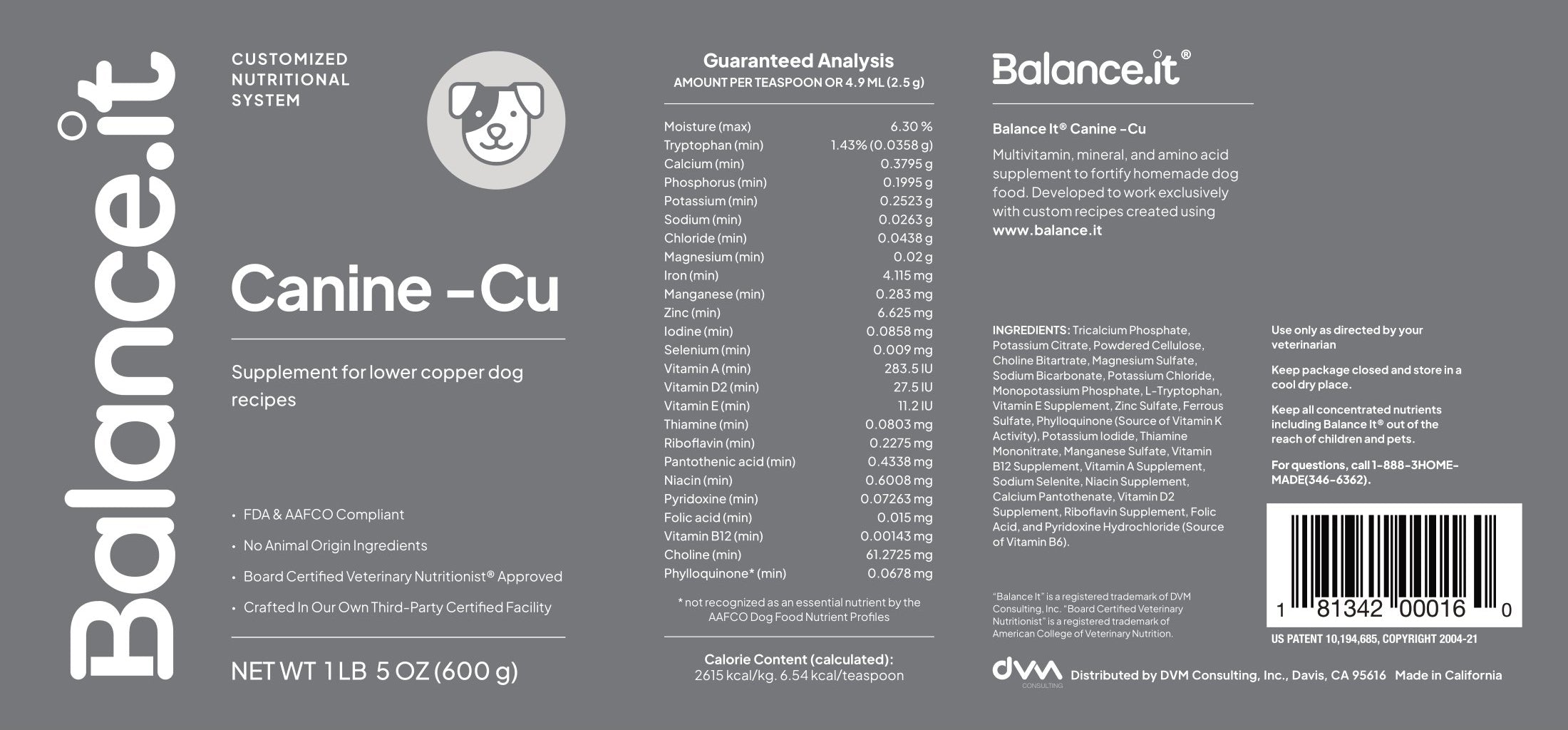 Balance It® Canine -Cu - Main Image